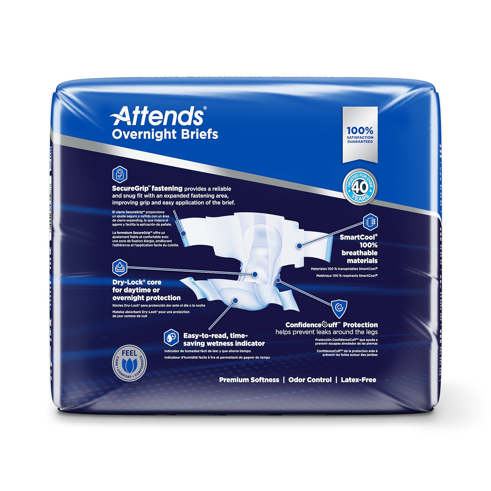 Attends® Briefs with Overnight Protection, X-Large