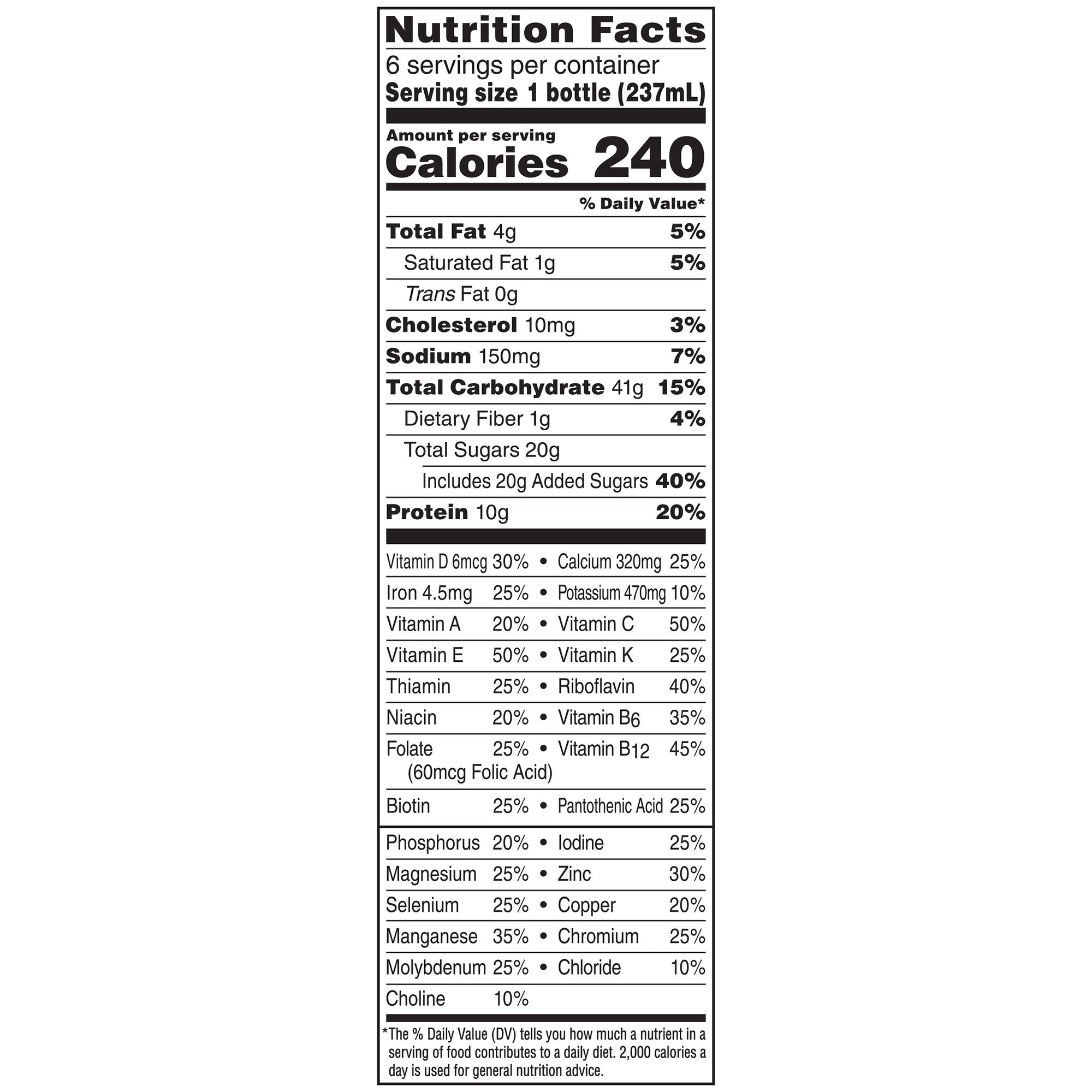 Boost® Original Chocolate Oral Supplement, 8 oz. Bottle