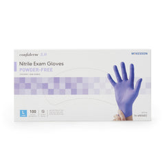 McKesson Confiderm® 3.0 Nitrile Exam Glove, Large, Blue