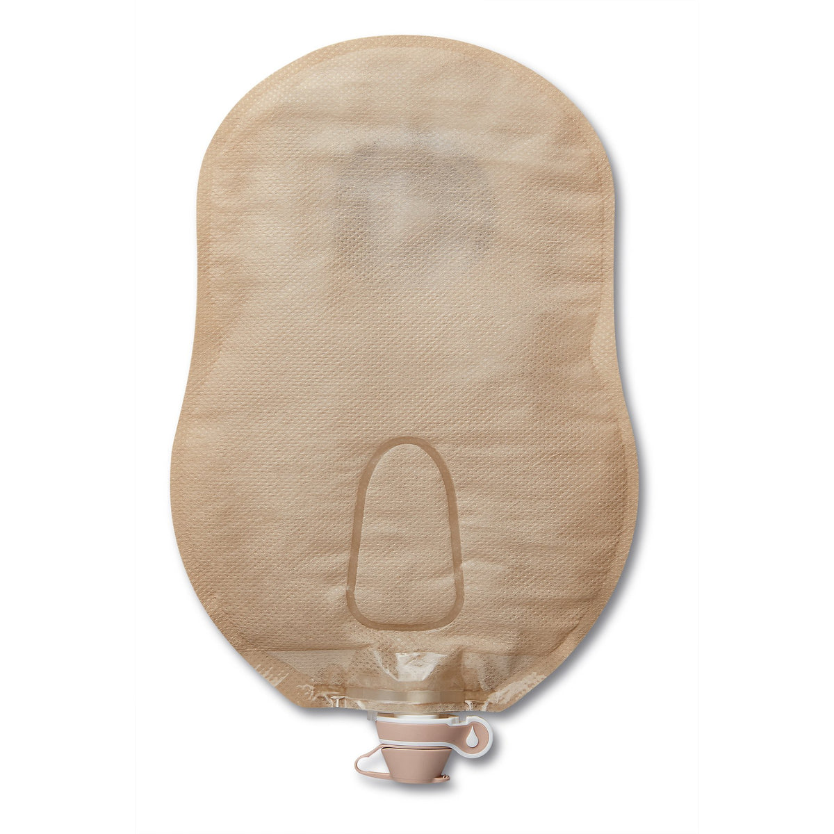 CeraPlus One-Piece Drainable Beige Urostomy Pouch, 9 Inch Length, 1-1/8 Inch Stoma