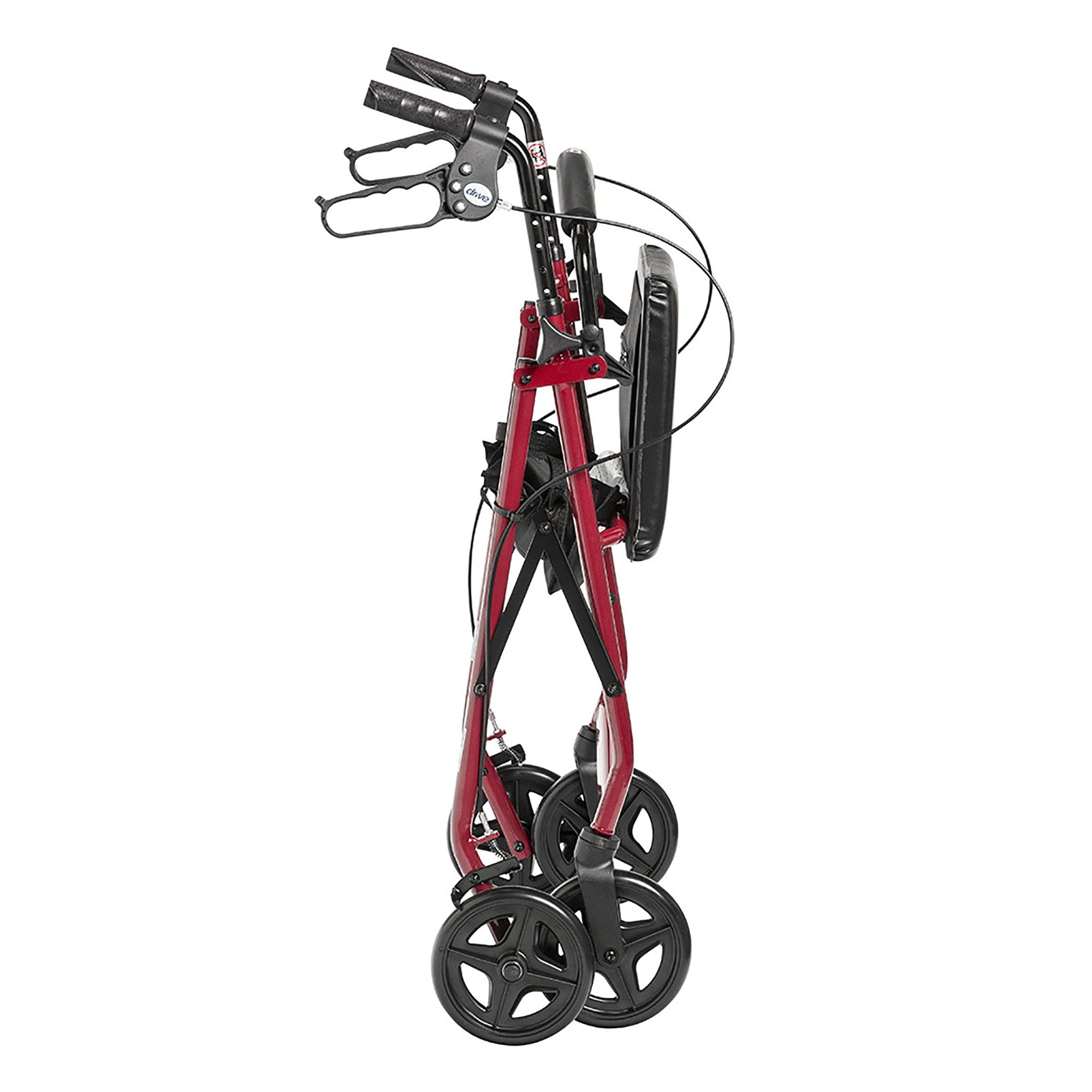 drive 4 Wheel Rollator, Red