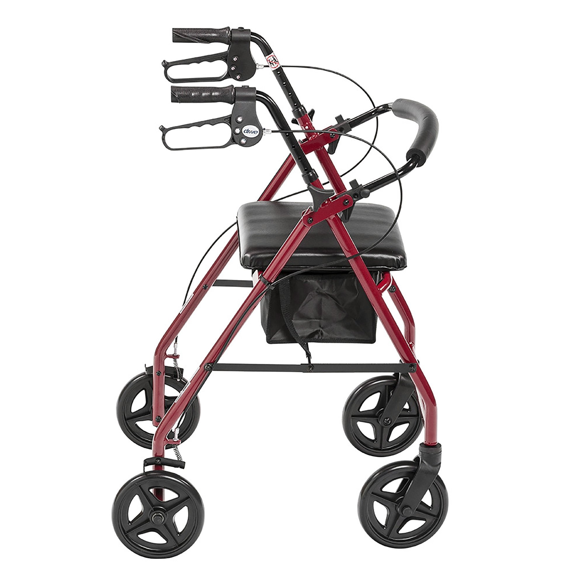 drive 4 Wheel Rollator, Red