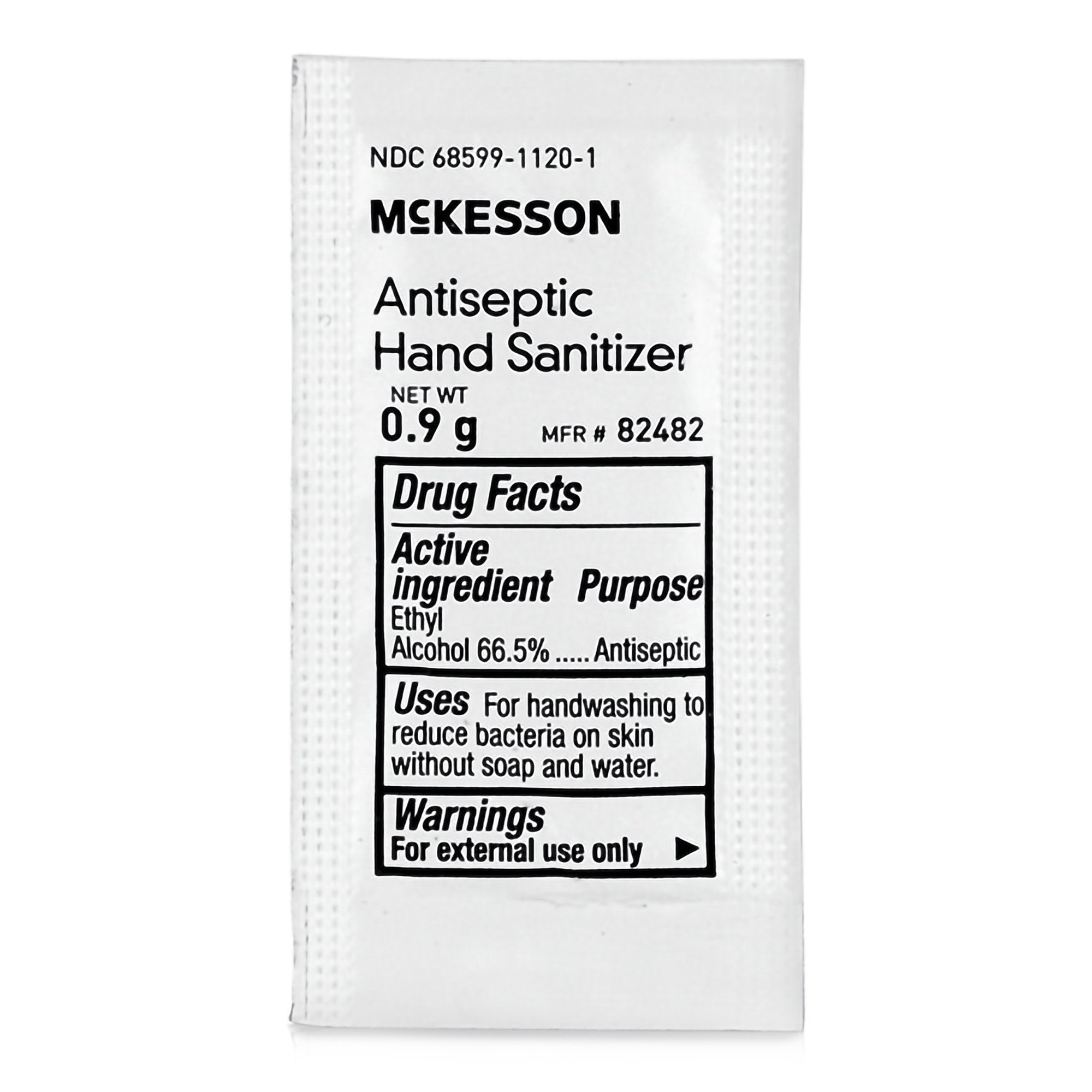 McKesson Hand Sanitizer with Aloe, Fresh Scent, Individual Packet