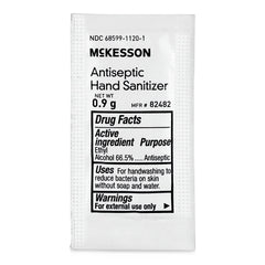 McKesson Hand Sanitizer with Aloe, Fresh Scent, Individual Packet