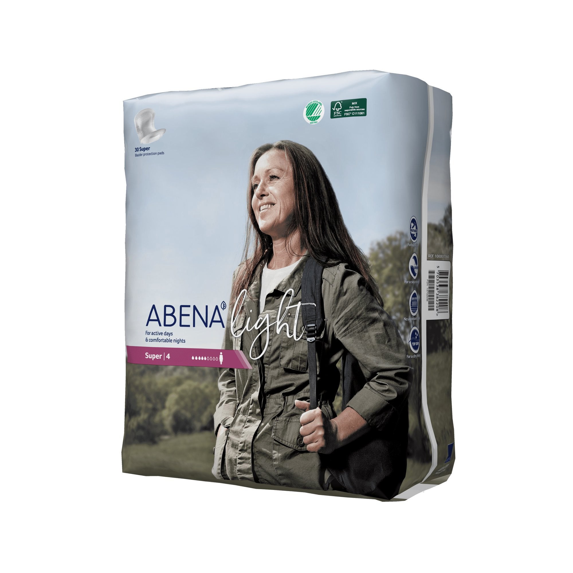 Abena Light Super Bladder Control Pad, 17-Inch Length