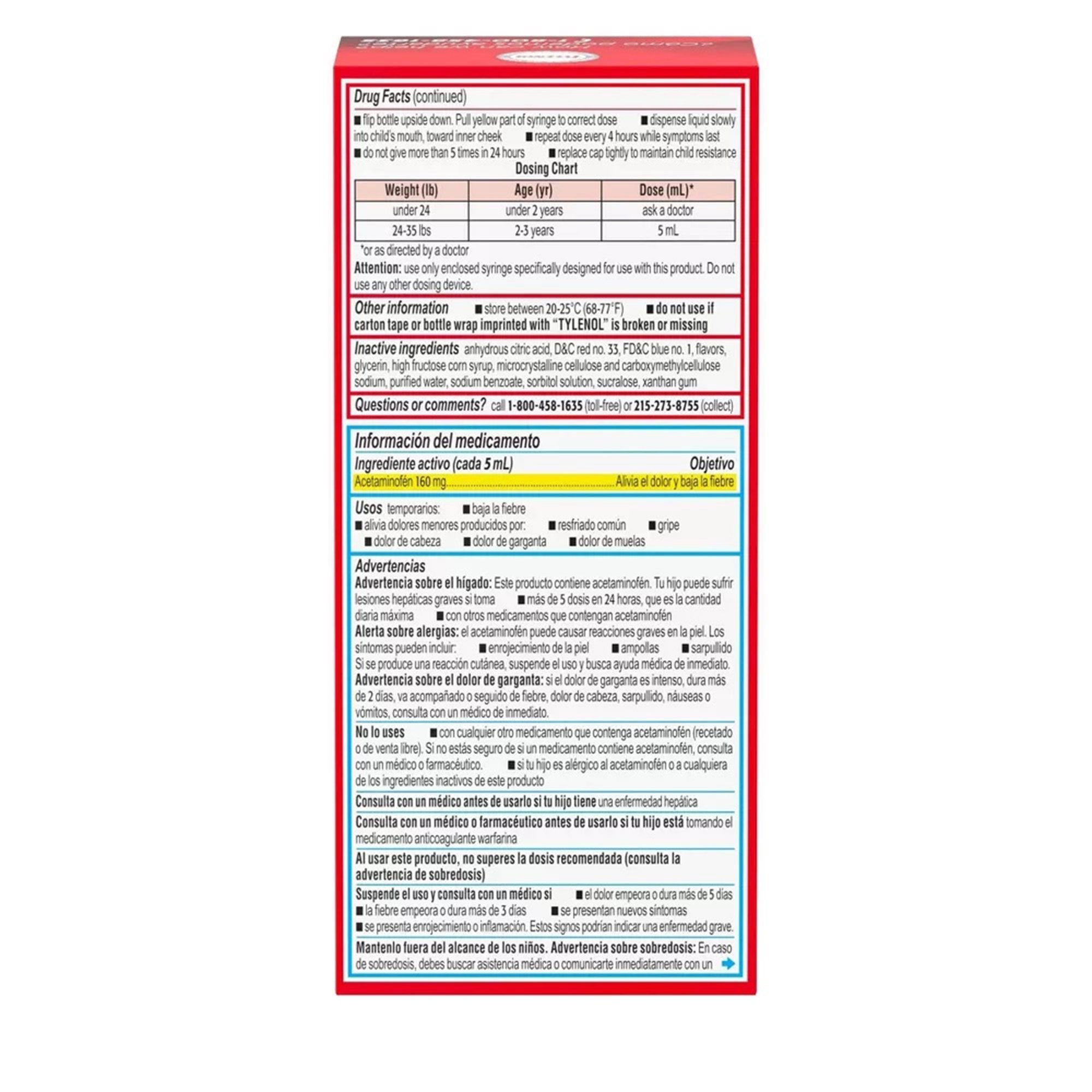 Children's Tylenol® Acetaminophen Children's Pain Relief