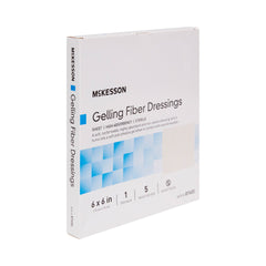 McKesson Absorbent Gelling Fiber Dressing, 6 x 6 Inch