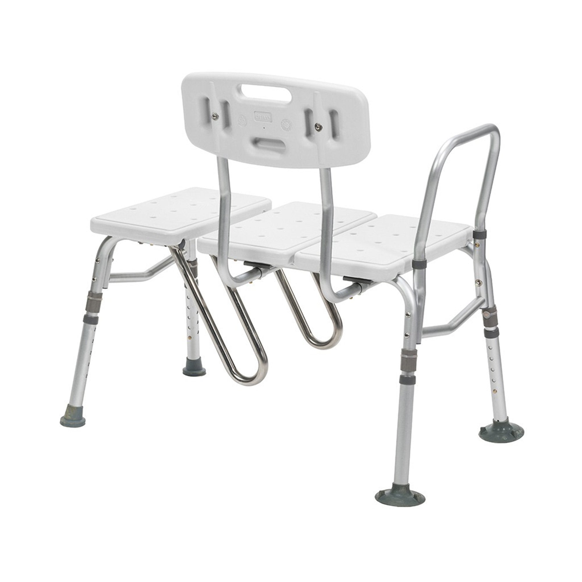 Splash Defense Knocked Down Bath Transfer Bench, 17Â½ â€“ 22Â½ Seat Height