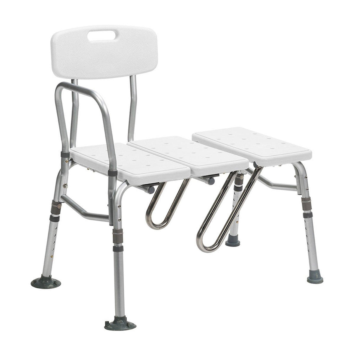 Splash Defense Knocked Down Bath Transfer Bench, 17Â½ â€“ 22Â½ Seat Height