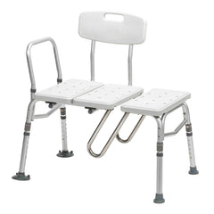 Splash Defense Knocked Down Bath Transfer Bench, 17Â½ â€“ 22Â½ Seat Height