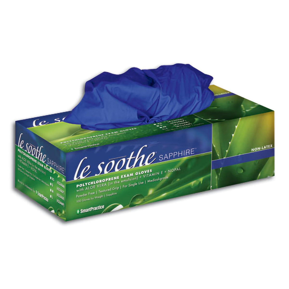 Le Soothe® Sapphire Exam Glove, Medium, Sapphire