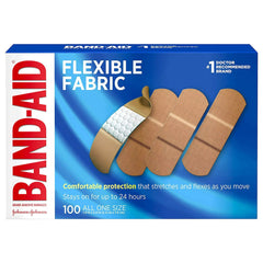 Band-Aid® Flexible Fabric Tan Adhesive Strip, 1 x 3 Inch