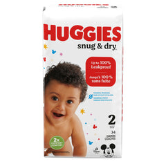Huggies® Snug & Dry Diaper, Size 2, 34 per Package