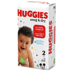 Huggies® Snug & Dry Diaper, Size 2, 34 per Package