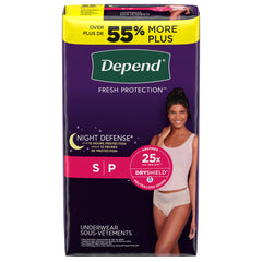 Depend® Night Defense® Absorbent Underwear, Small