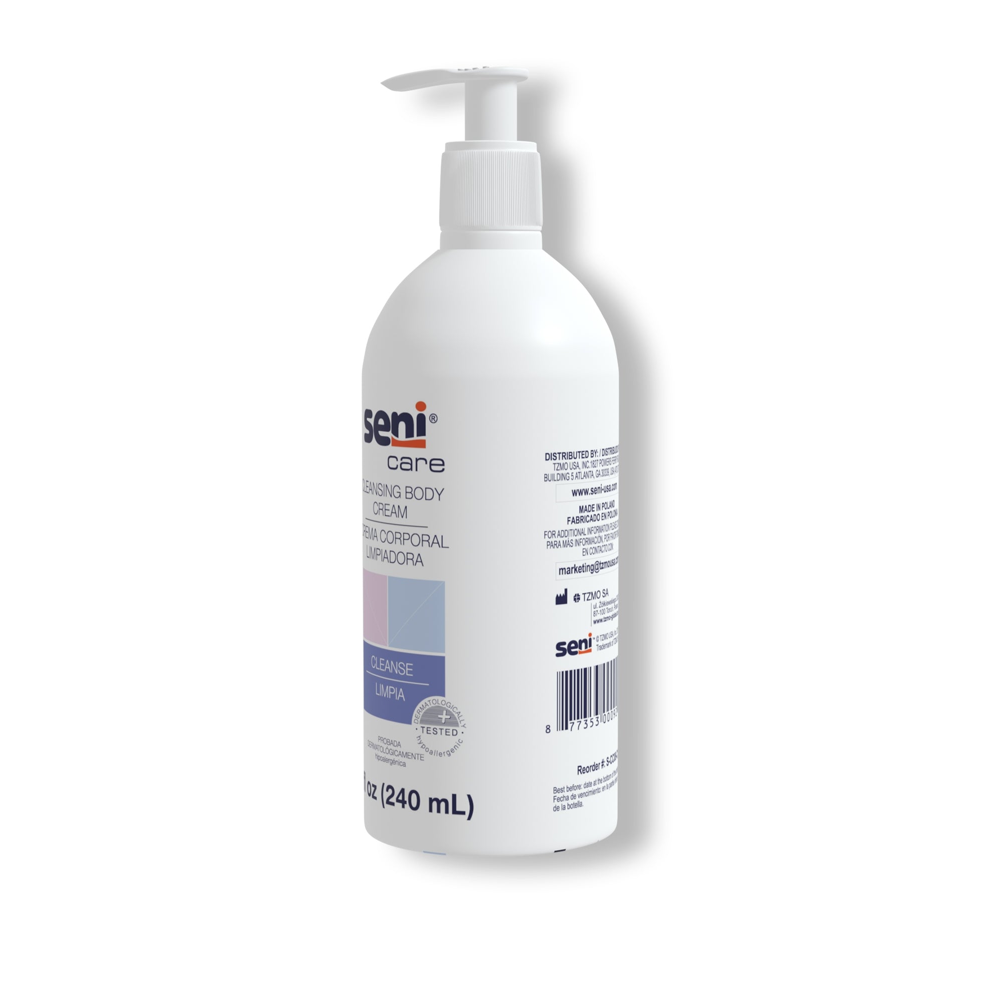 Seni® Care Rinse Free Body Wash, 8 oz. Pump Bottle