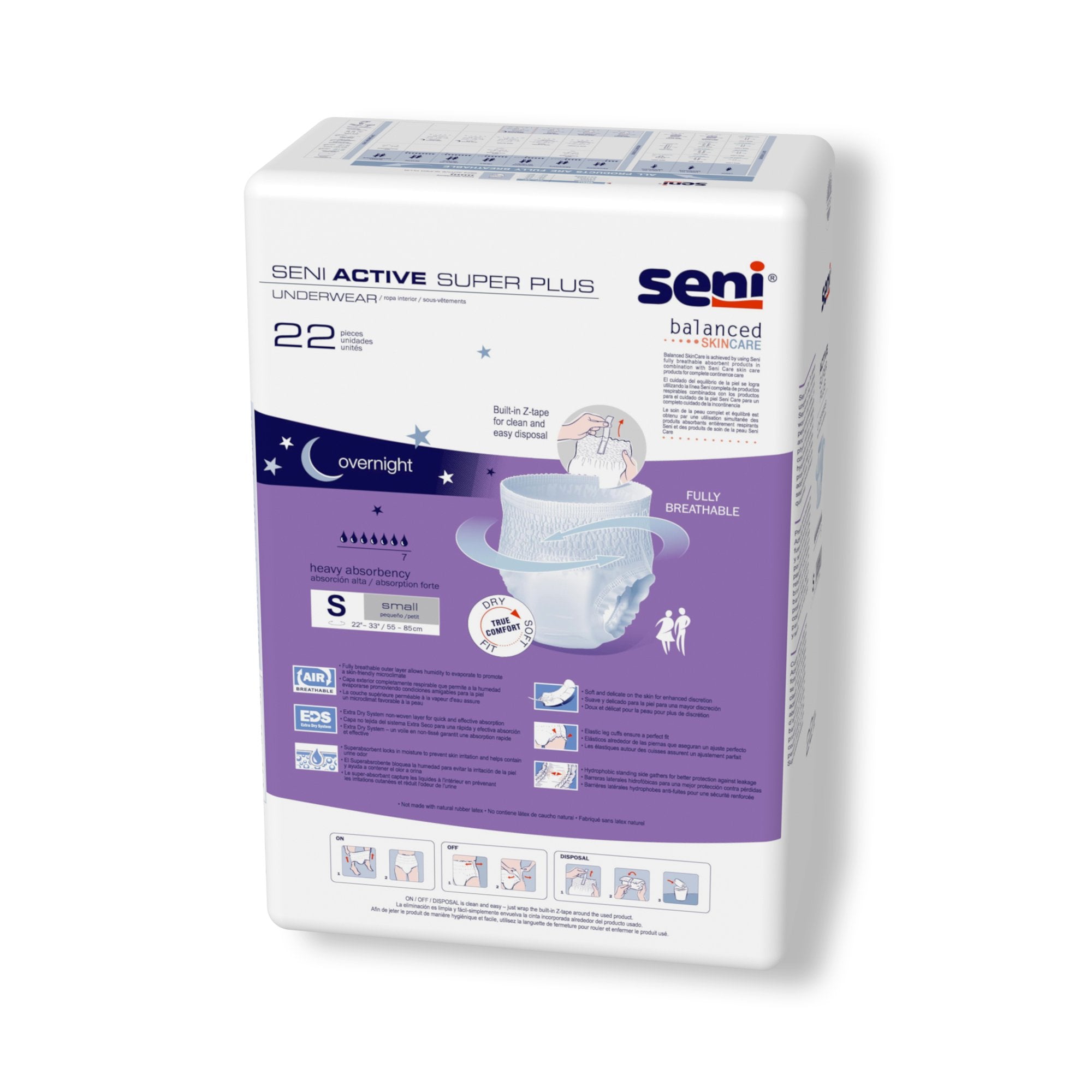 Seni® Active Super Plus Heavy Absorbent Underwear, Small