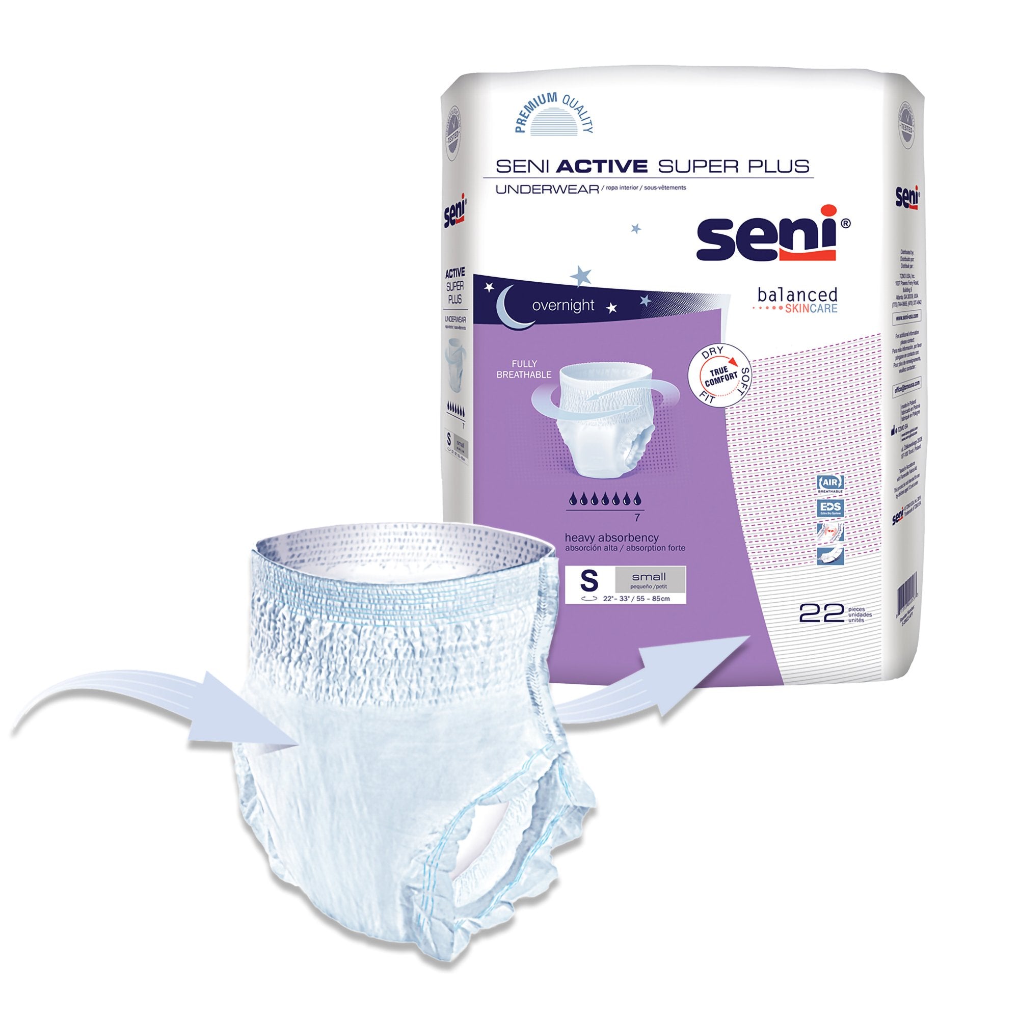 Seni® Active Super Plus Heavy Absorbent Underwear, Small