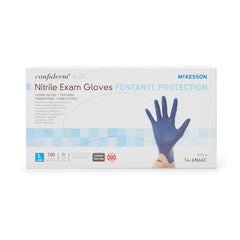 McKesson Confiderm® 6.8C Nitrile Exam Glove, Large, Blue