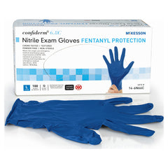 McKesson Confiderm® 6.8C Nitrile Exam Glove, Large, Blue