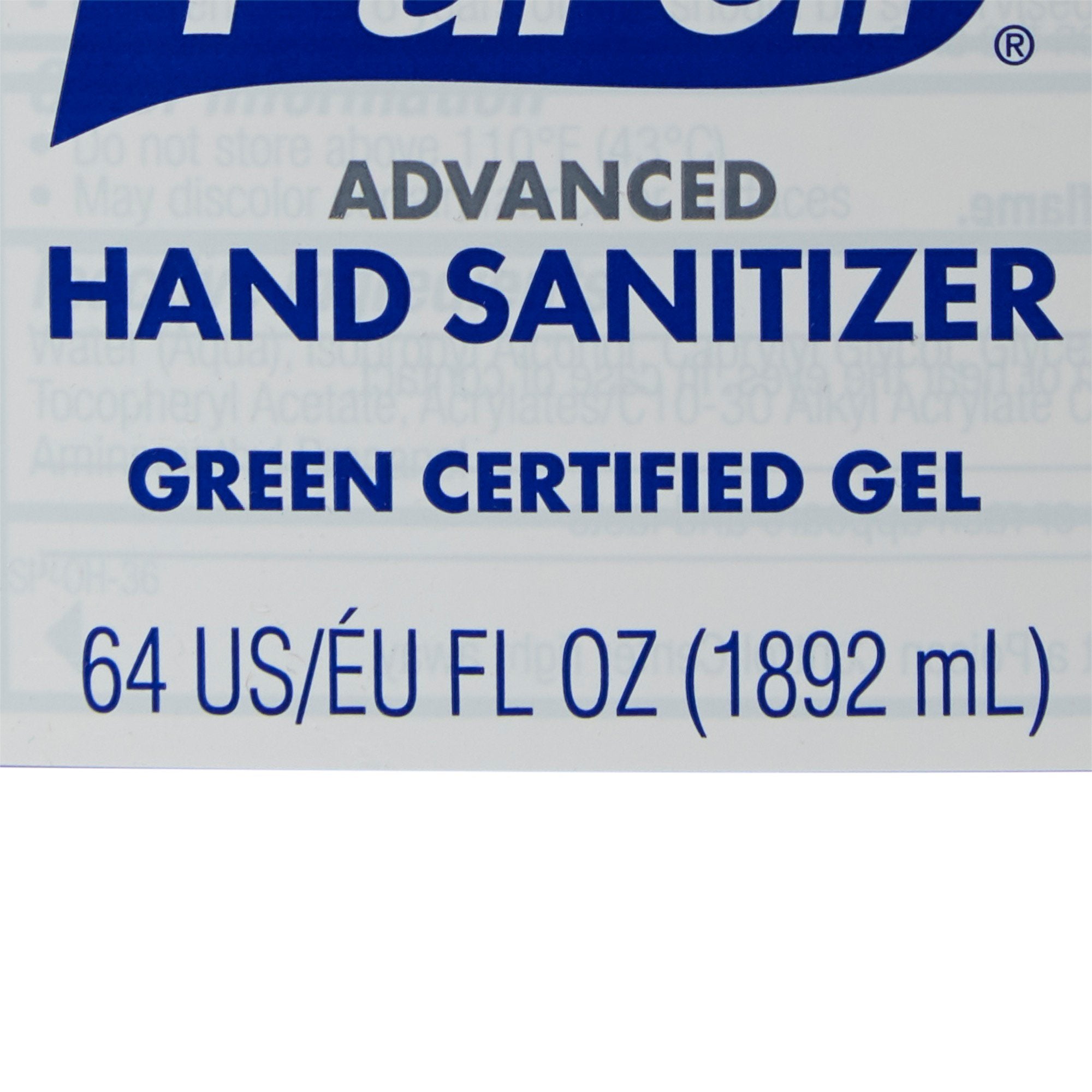 Purell® Advanced Green Certified Hand Sanitizer Gel, 64 oz. Refill