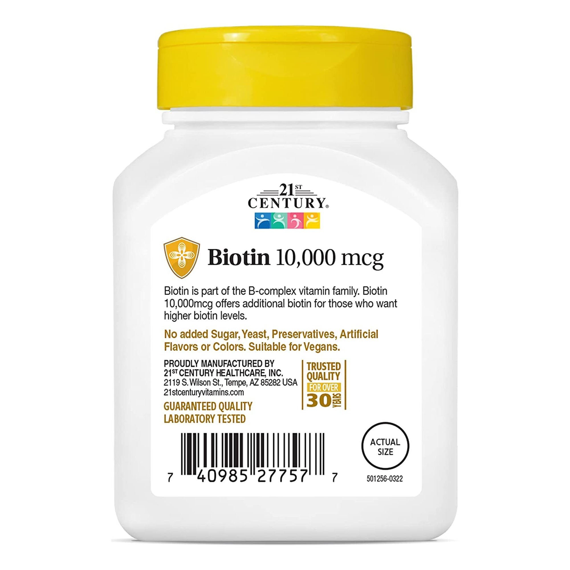 21st Century® Vitamin B-7 Biotin Supplement