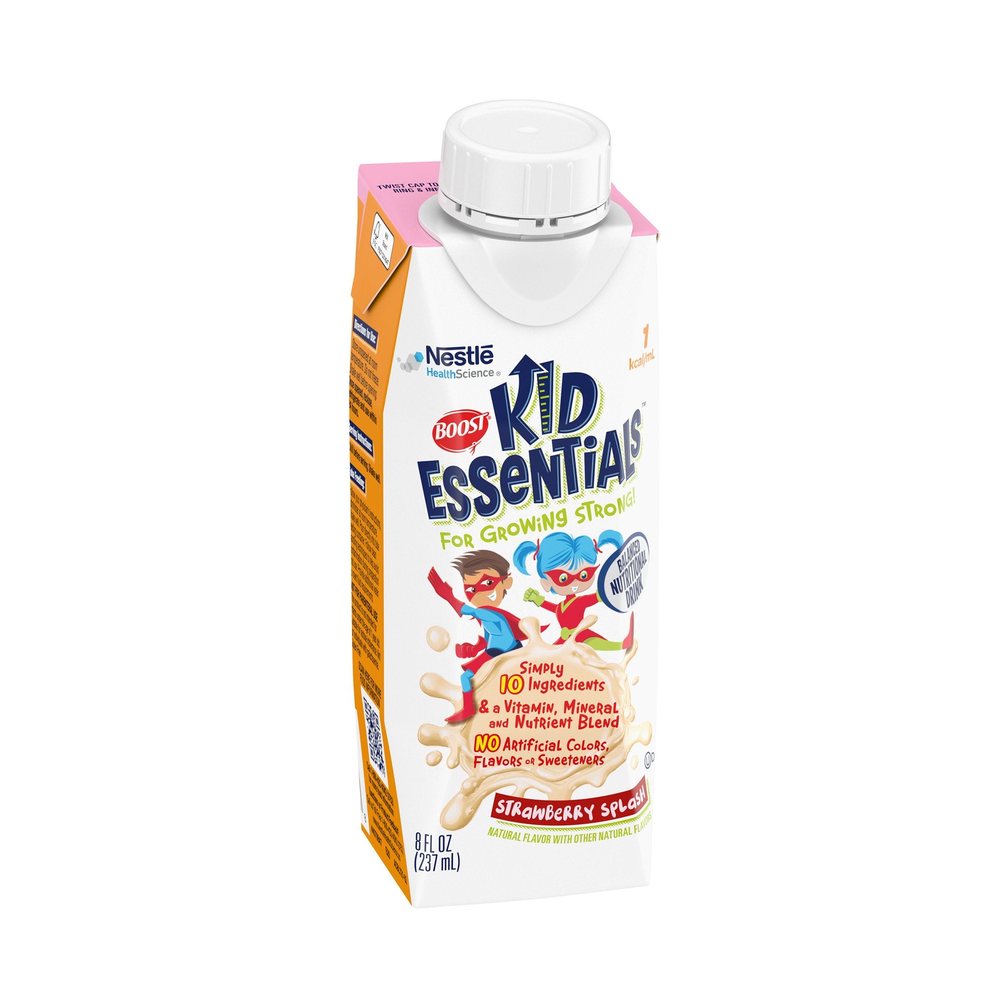 Boost® Kid Essentials Strawberry Pediatric Oral Supplement, 8 oz. Carton, 24 per Case