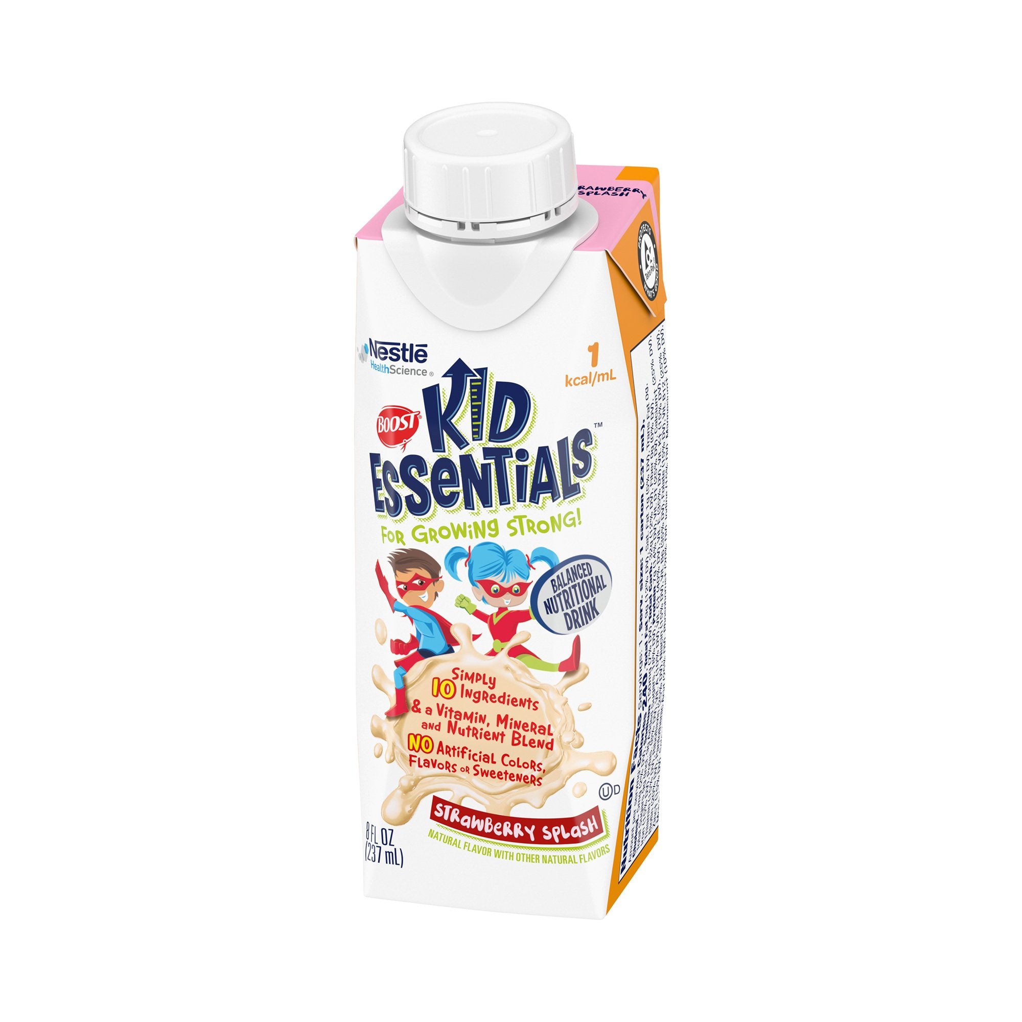 Boost® Kid Essentials Strawberry Pediatric Oral Supplement, 8 oz. Carton, 24 per Case