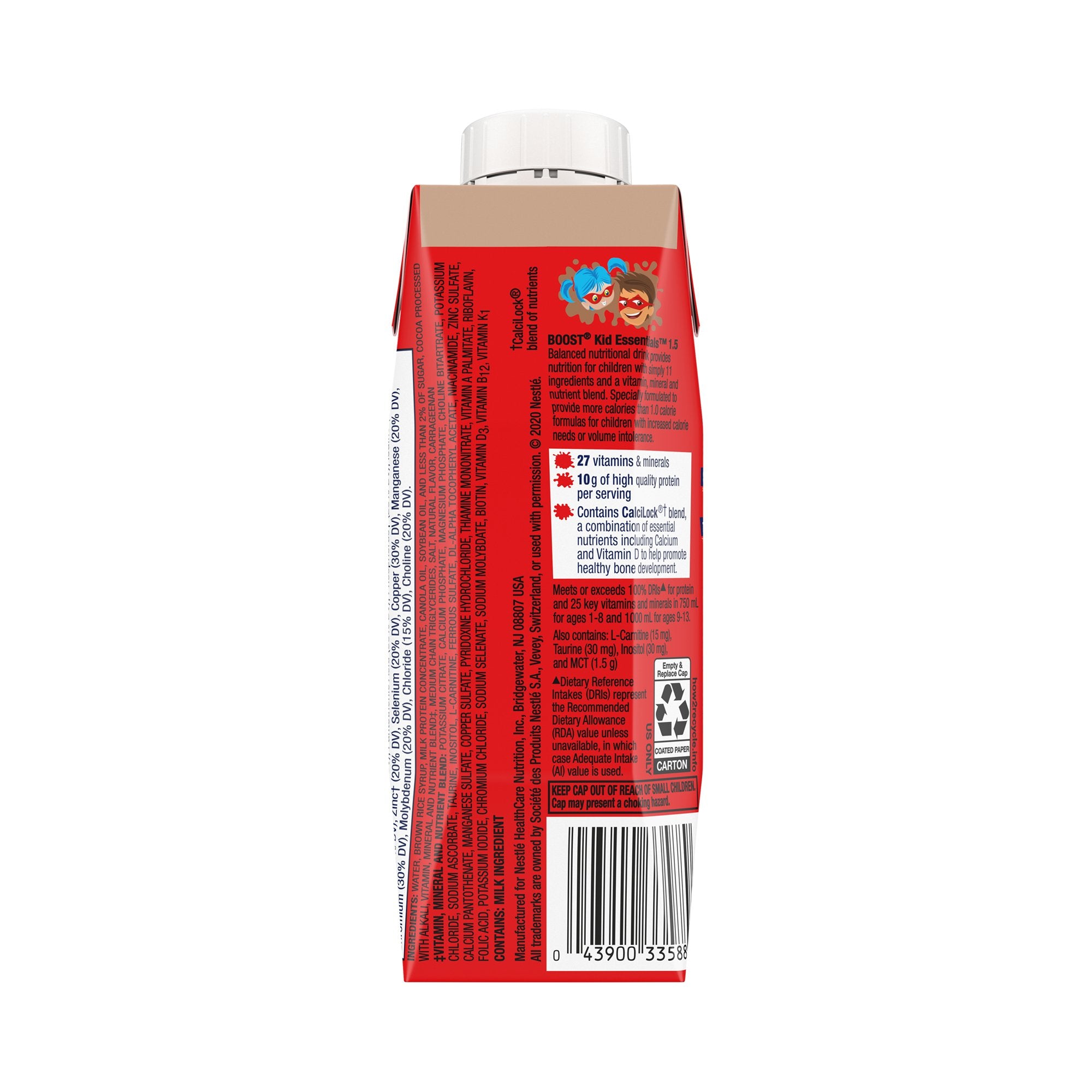 Boost® Kid Essentials 1.5 Chocolate Oral Supplement, 8 oz. Carton