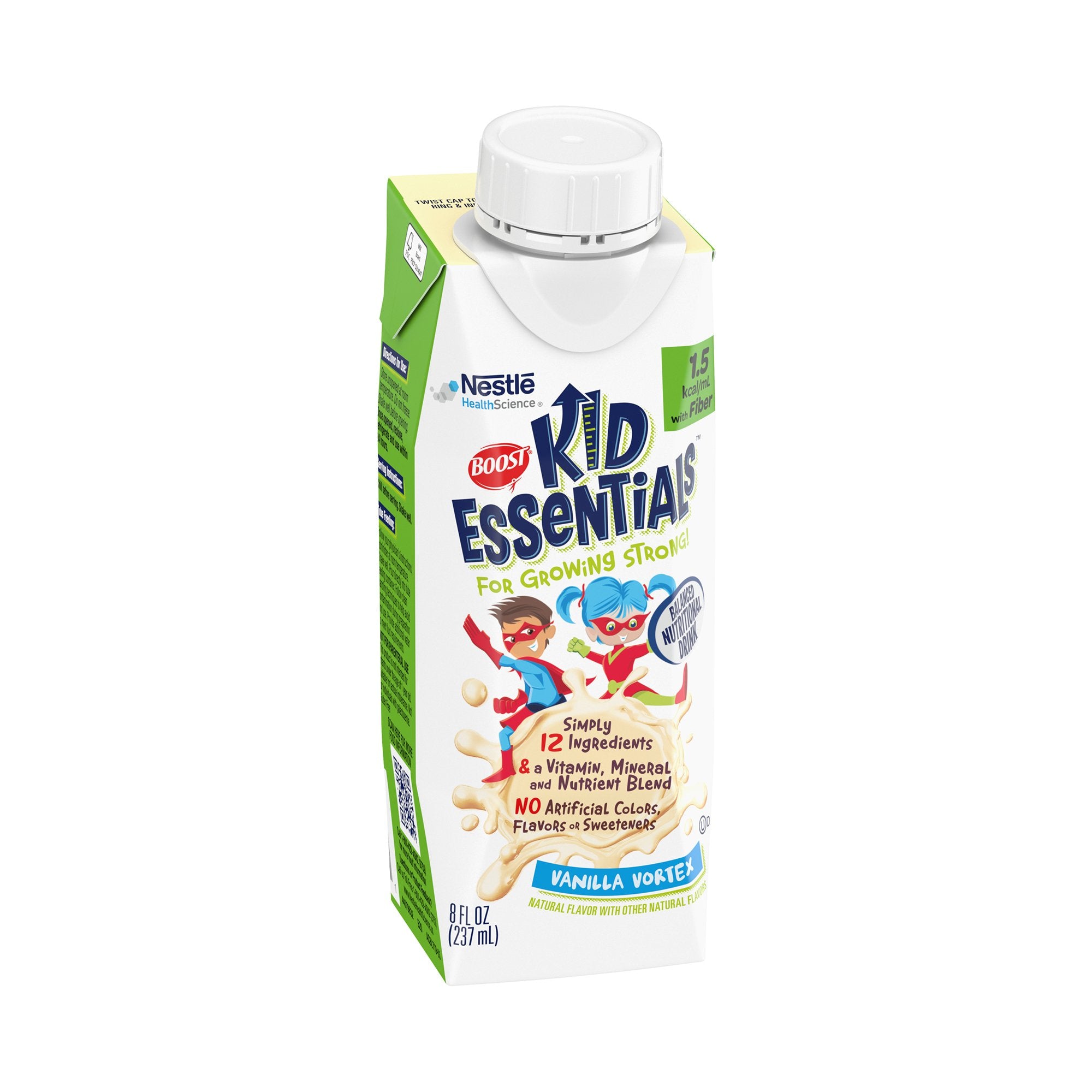 Boost® Kid Essentials 1.5 with Fiber Vanilla Pediatric Oral Supplement / Tube Feeding Formula, 8 oz. Carton, 24 per Case