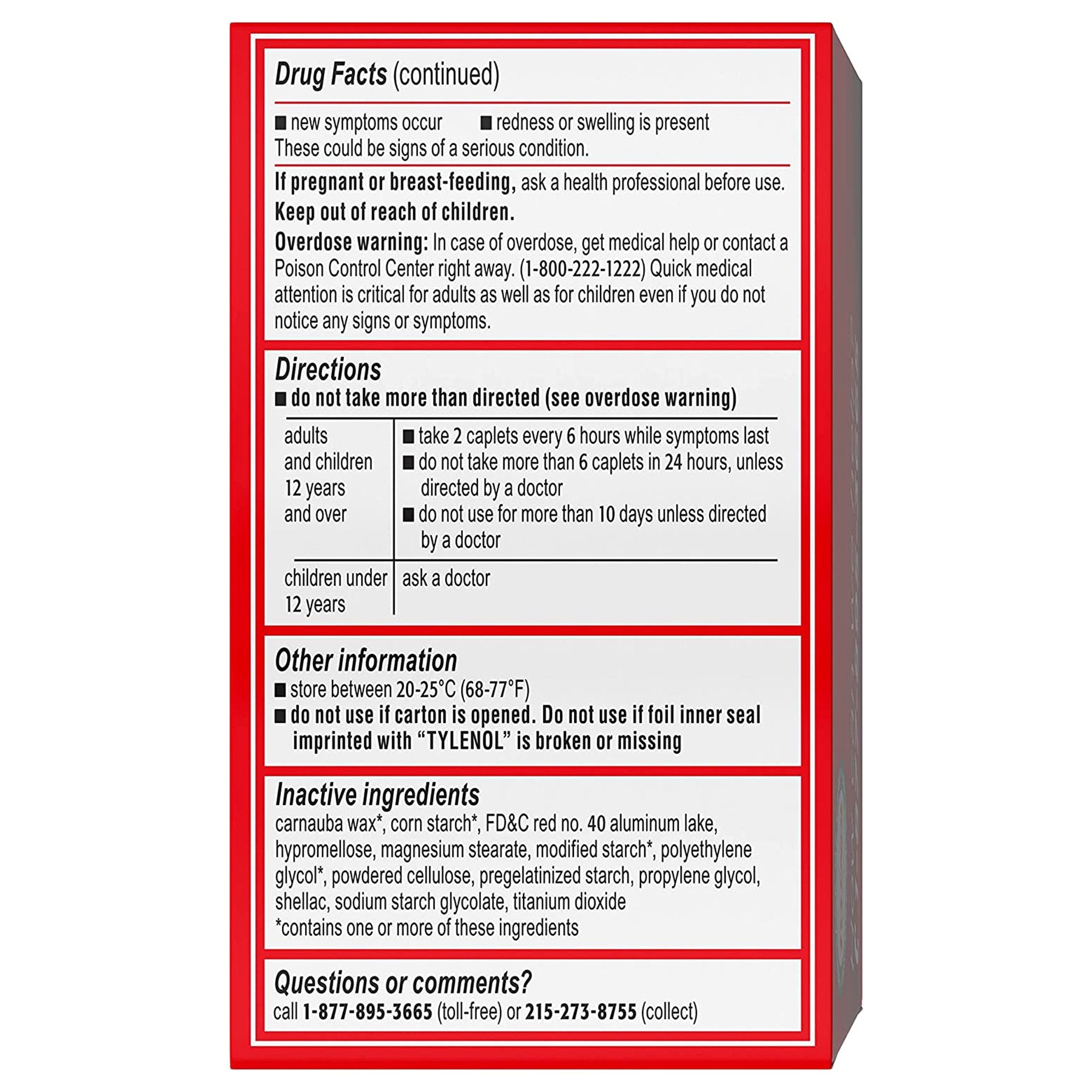 Tylenol® Extra Strength Acetaminophen Pain Relief