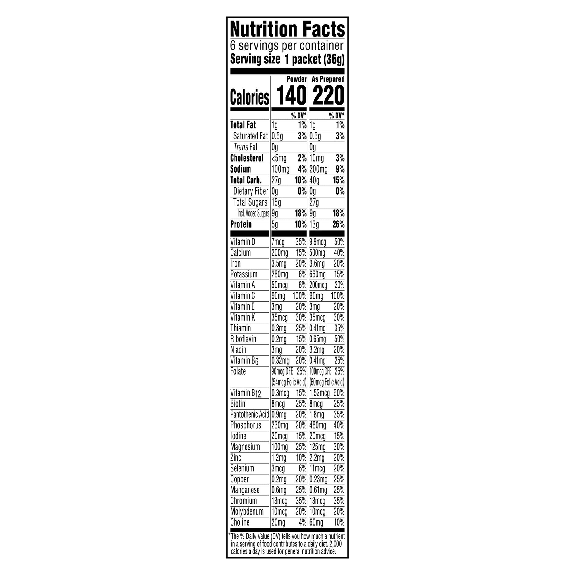 Carnation Breakfast Essentials® Chocolate Oral Supplement, 1.31 oz. Packet