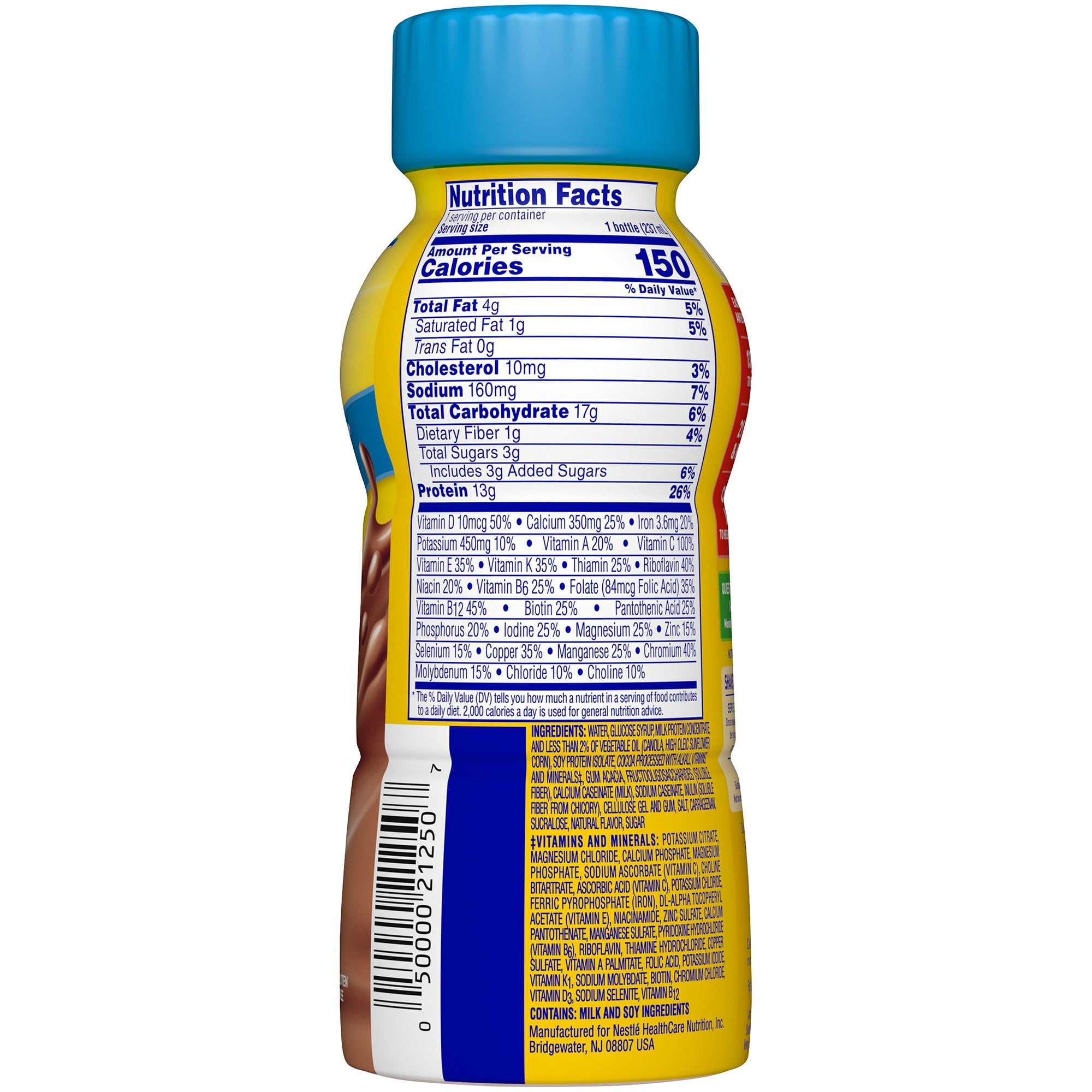 Carnation Breakfast Essentials® Light Start® Chocolate Oral Supplement, 8 oz. Bottle