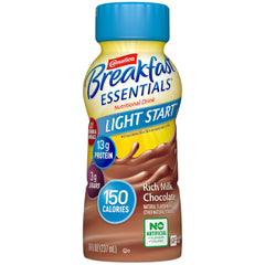 Carnation Breakfast Essentials® Light Start® Chocolate Oral Supplement, 8 oz. Bottle