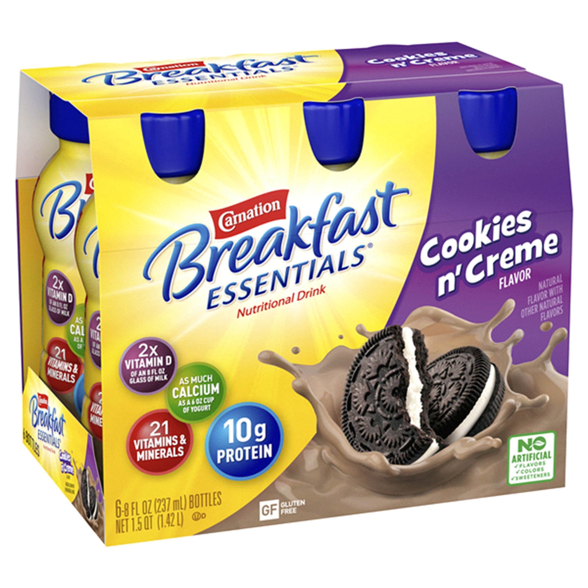 Carnation Breakfast Essentials® Cookies N CrÃ¨me Oral Supplement, 8 oz. Bottle
