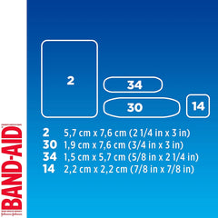 Band-Aid® Adhesive Strip, Assorted Sizes