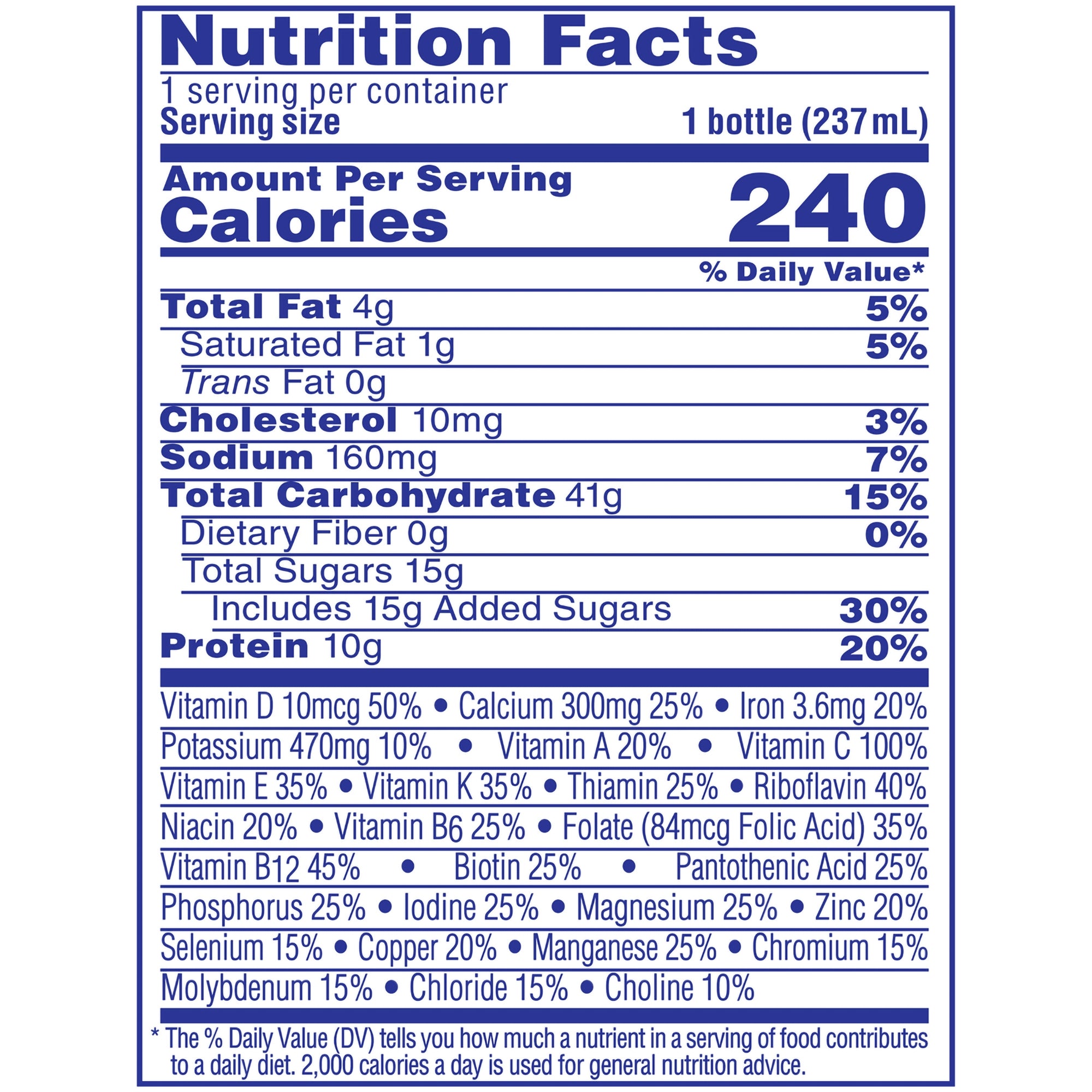 Carnation Breakfast Essentials® Vanilla Oral Supplement, 8 oz. Carton