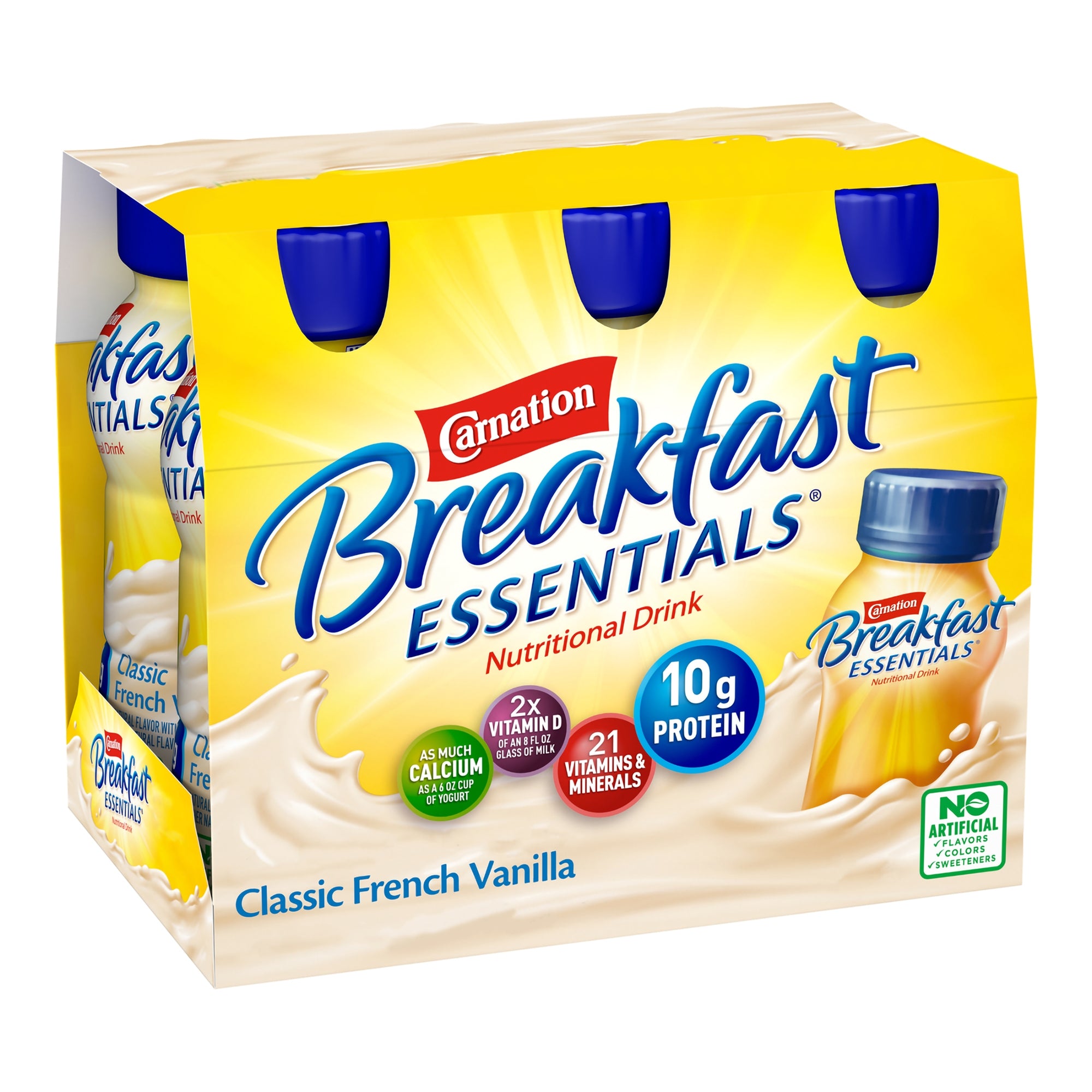 Carnation Breakfast Essentials® Vanilla Oral Supplement, 8 oz. Carton