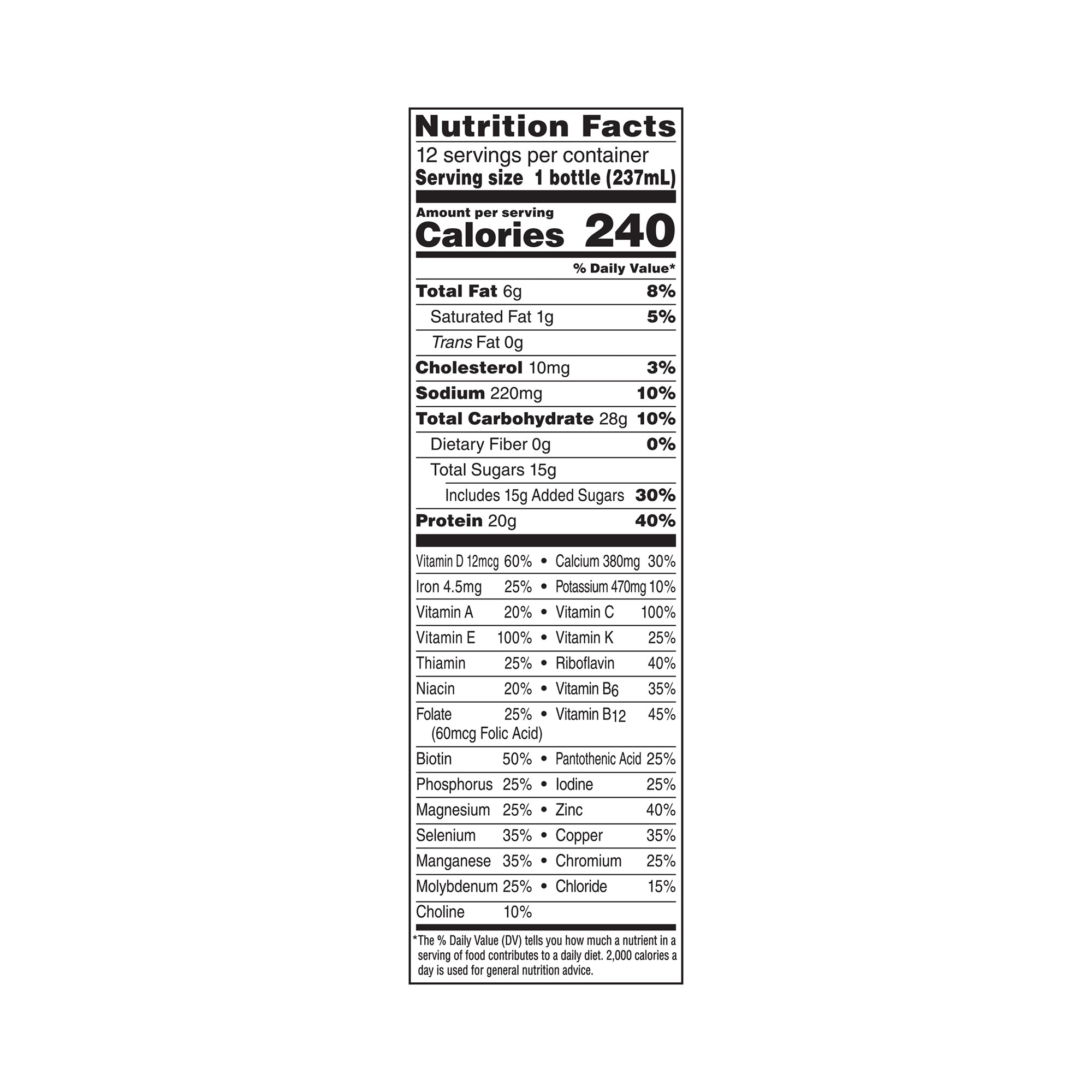 Boost® High Protein Strawberry Oral Protein Supplement, 8 oz. Bottle