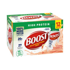 Boost® High Protein Strawberry Oral Protein Supplement, 8 oz. Bottle