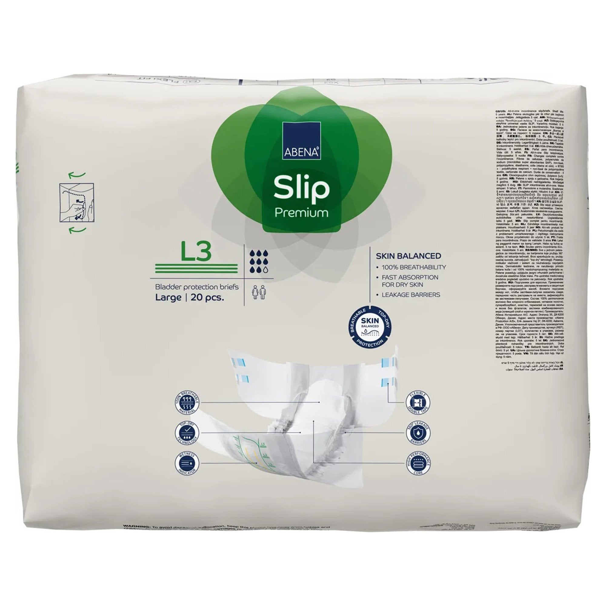 Abena® Slip Premium L3 Incontinence Brief, Large