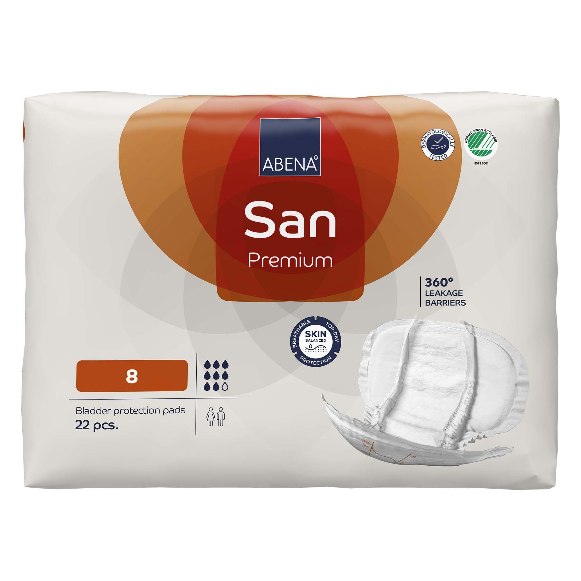 Abena® San Premium Bladder Protection Pads, Size 8