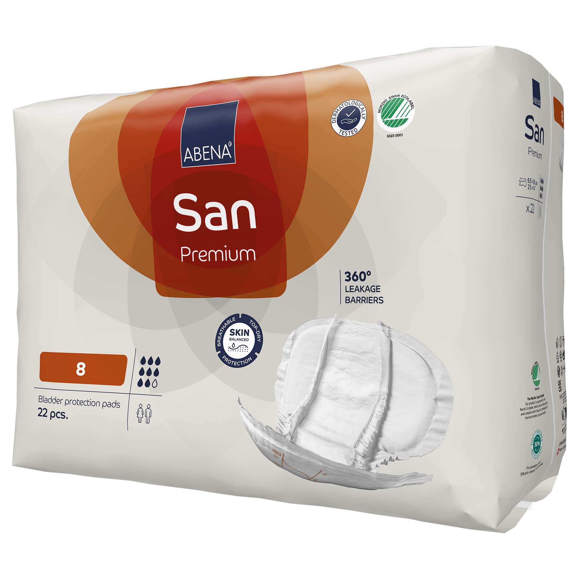 Abena® San Premium Bladder Protection Pads, Size 8