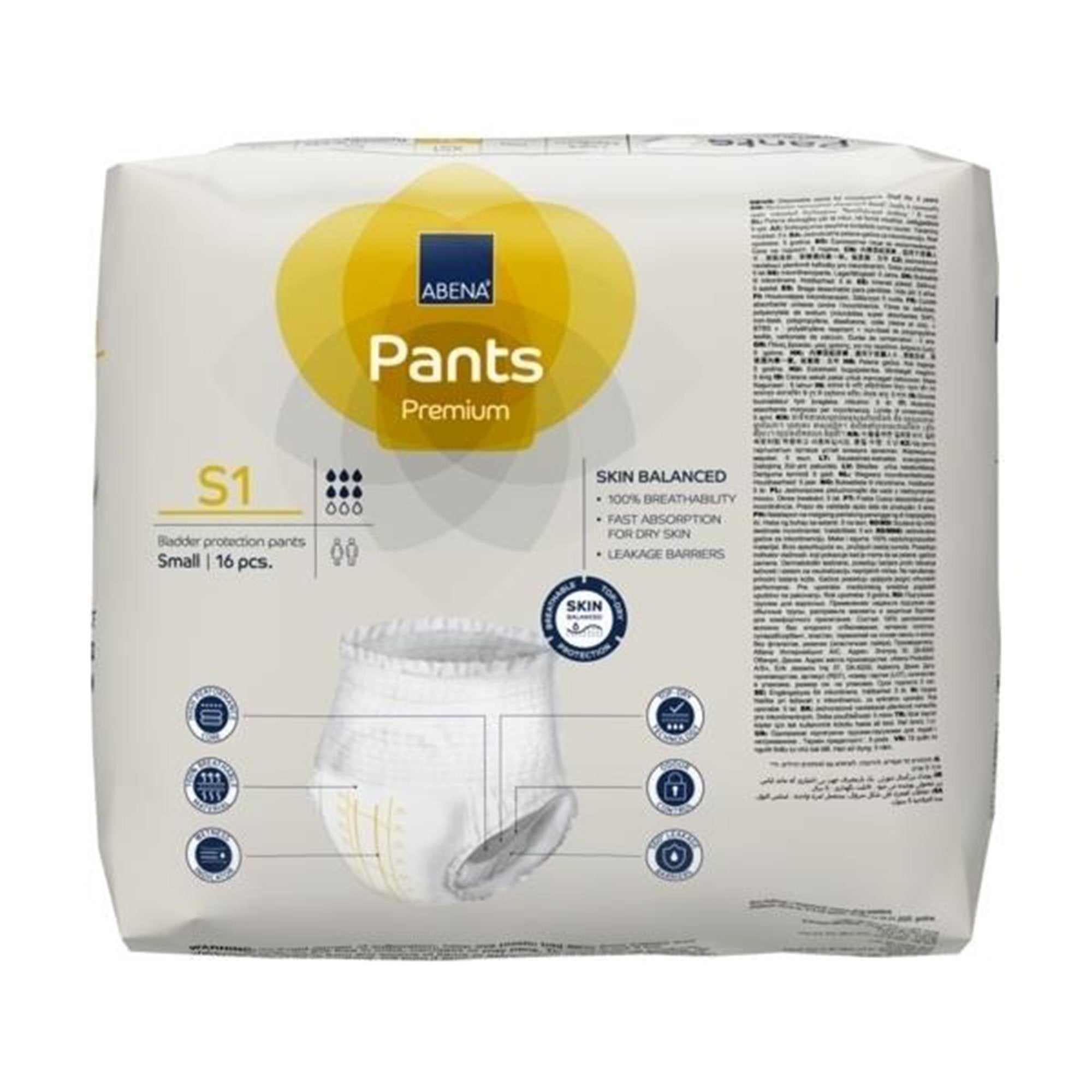Abena® Premium Pants S1 Incontinence Brief, Small