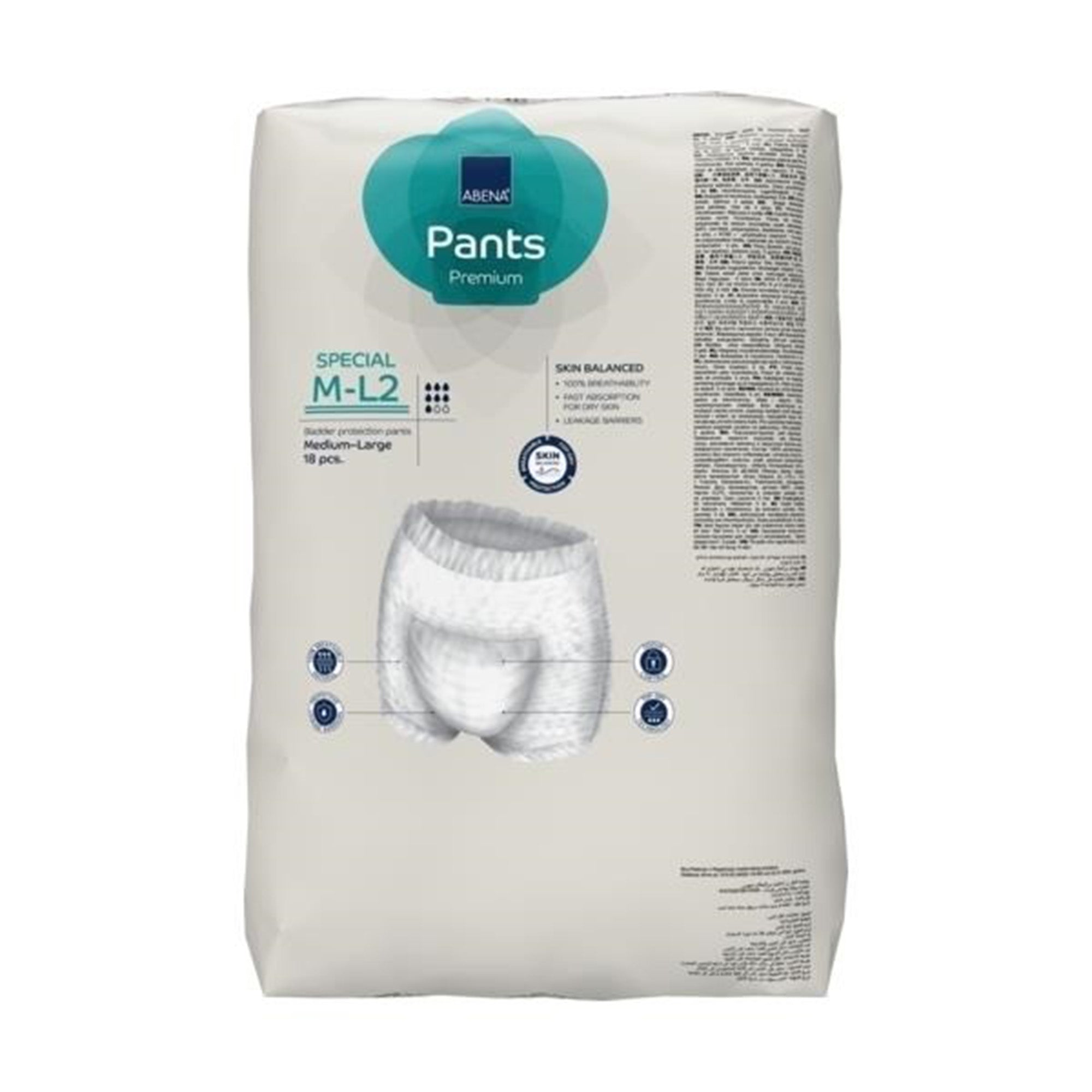 Abena® Premium Pants Special M-L2 Incontinence Brief, Medium / Large