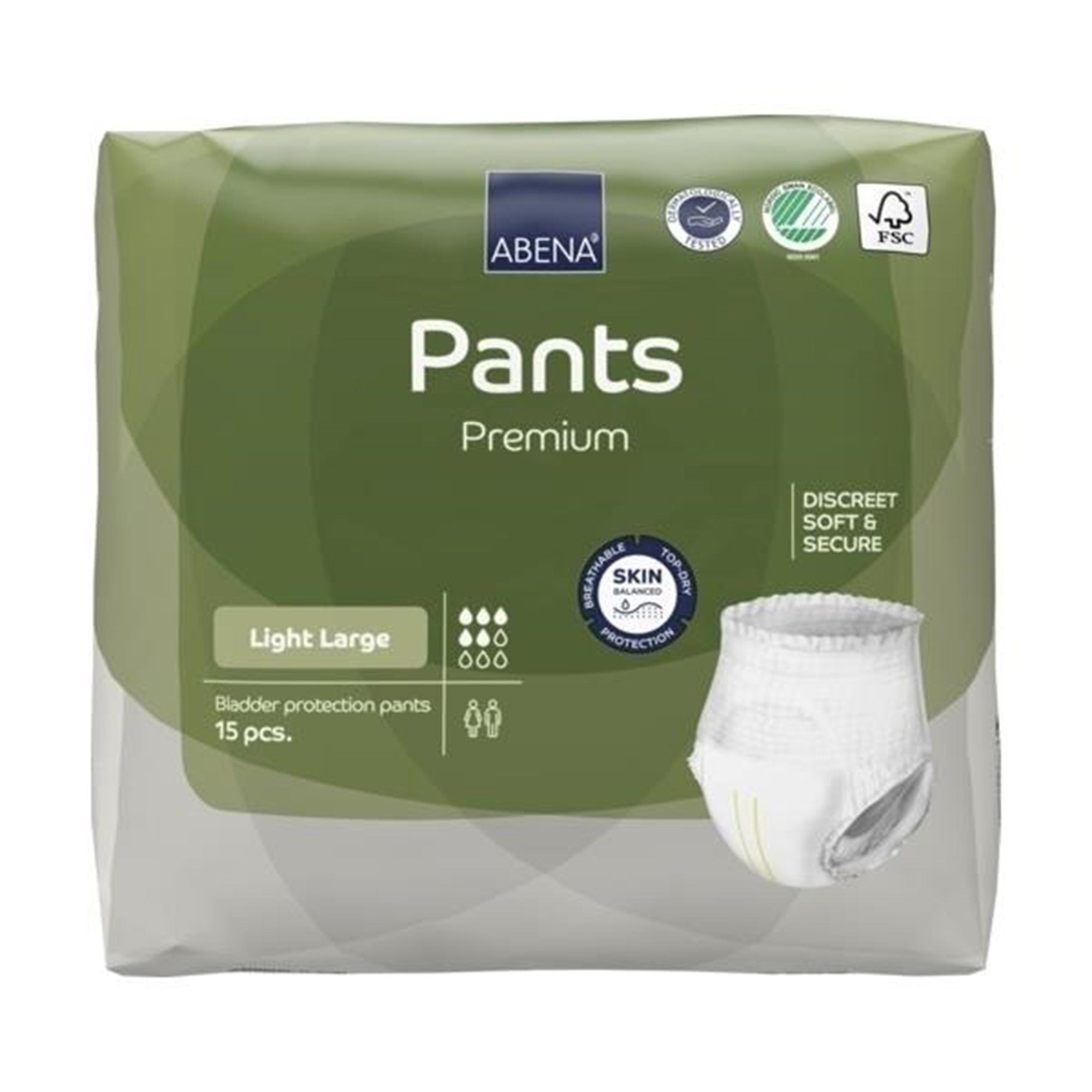 Abena® Premium Pants Incontinence Brief, Light Large