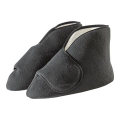 Silverts® Deep and Wide Diabetic Bootie Slippers, Black, 2X-Large