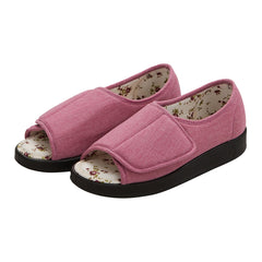 Silverts® Hook and Loop Closure Shoe, Size 6, Misty Rose