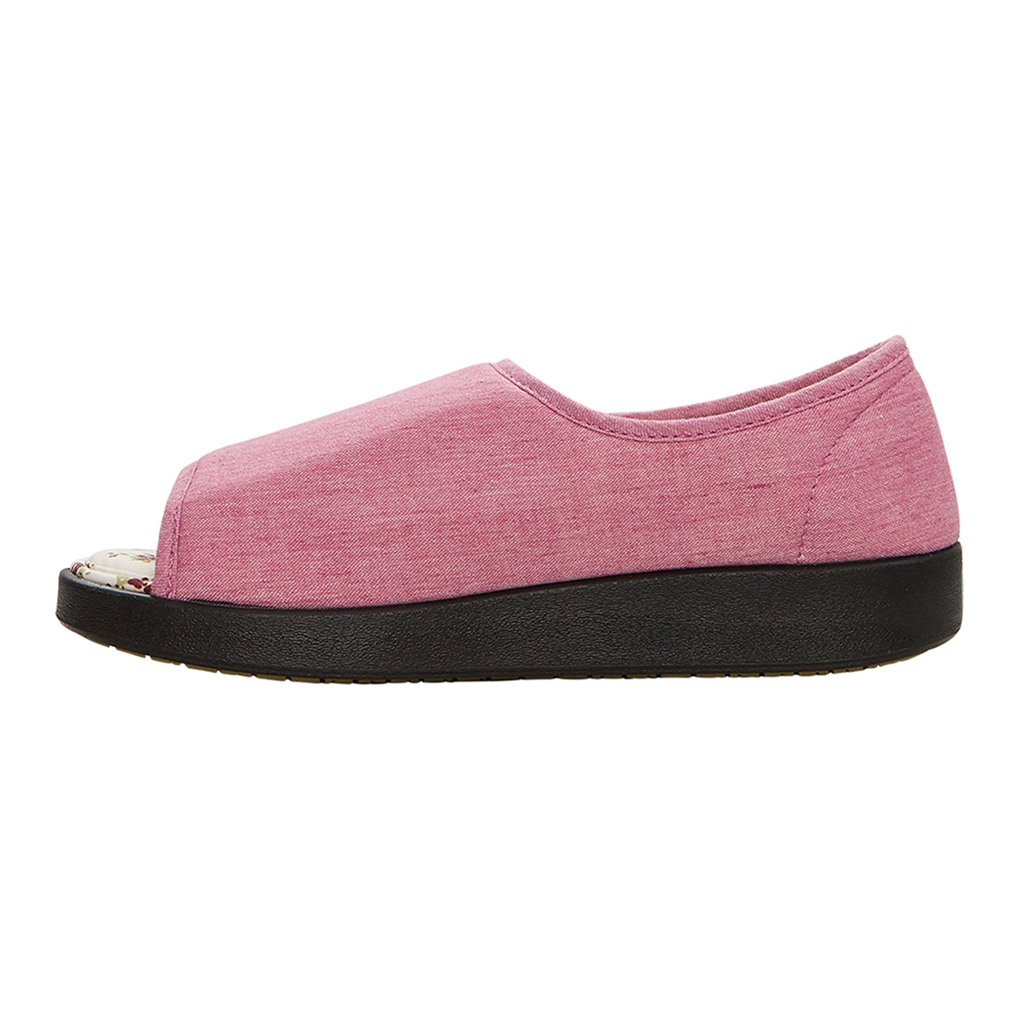 Silverts® Hook and Loop Closure Shoe, Size 6, Misty Rose