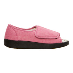 Silverts® Hook and Loop Closure Shoe, Size 7, Misty Rose